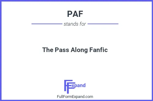 Full form of PAF