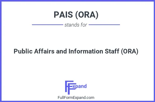 Full form of PAIS (ORA)