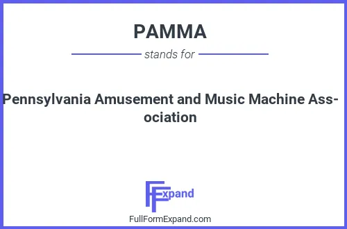 Full form of PAMMA