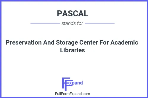 Full form of PASCAL