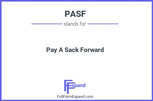 Full form of PASF