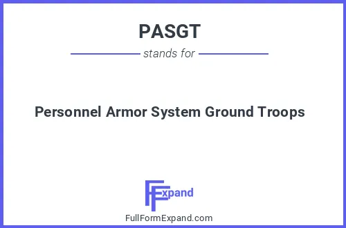 Full form of PASGT