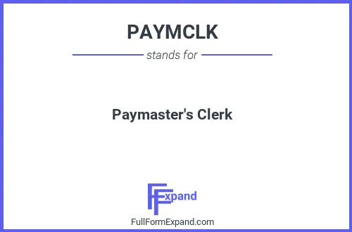 Full form of PAYMCLK