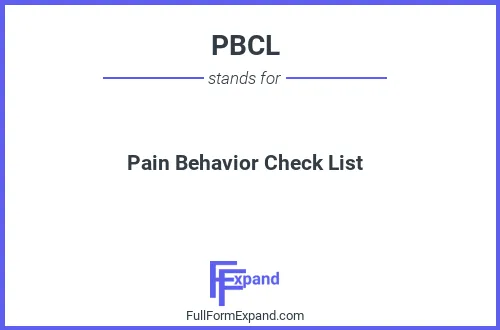 Full form of PBCL