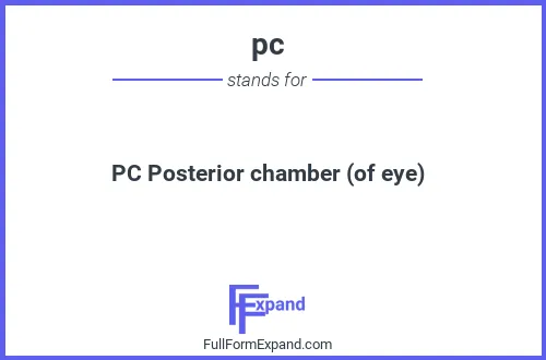 Full form of pc