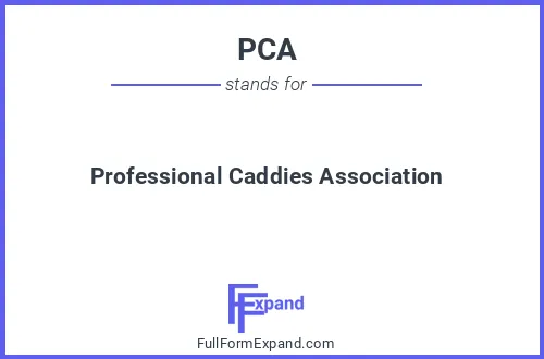 Full form of PCA