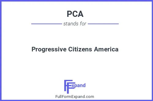 Full form of PCA