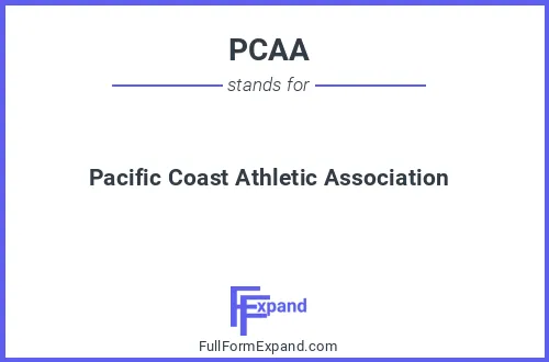 Full form of PCAA
