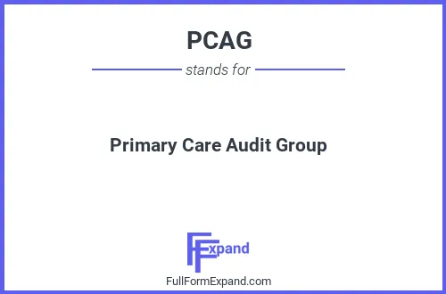 Full form of PCAG