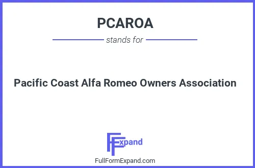 Full form of PCAROA