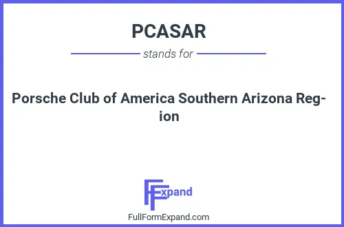 Full form of PCASAR