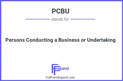 Full form of PCBU