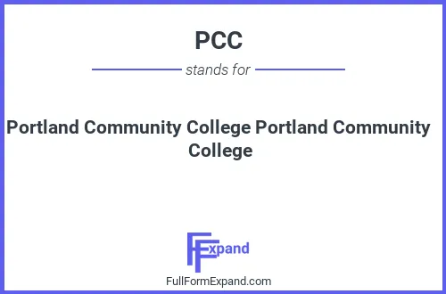 Full form of PCC