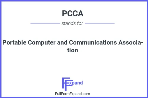 Full form of PCCA