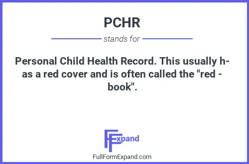 Full form of PCHR