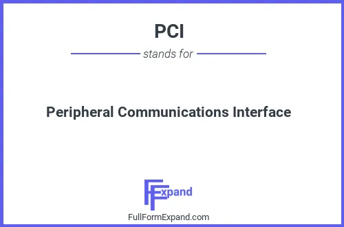 Full form of PCI
