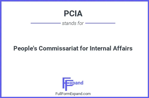 Full form of PCIA