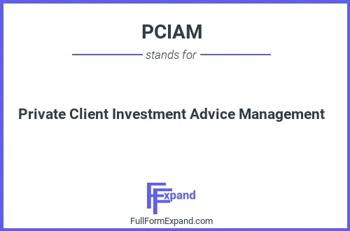Full form of PCIAM