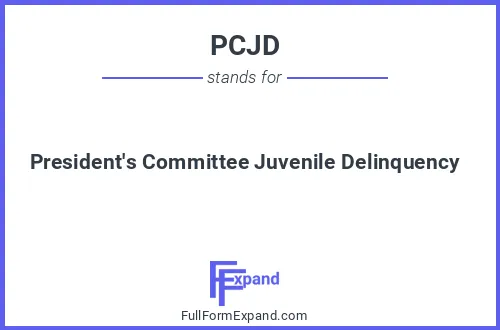Full form of PCJD