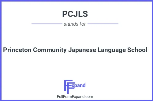 Full form of PCJLS