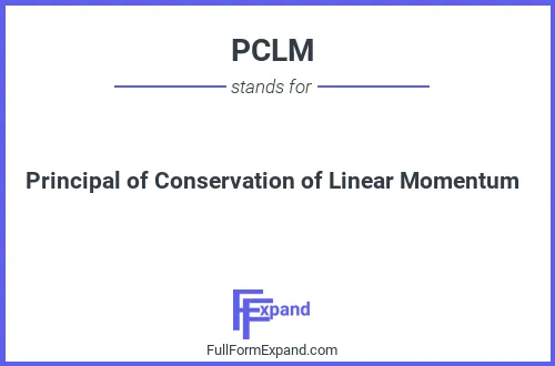 Full form of PCLM