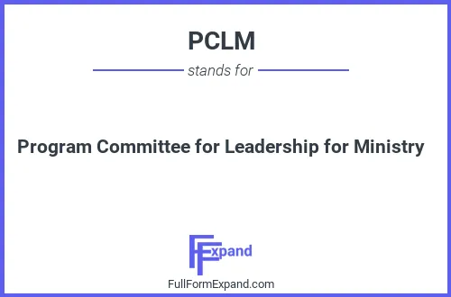 Full form of PCLM