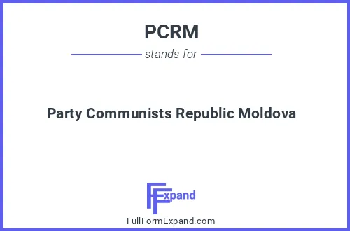 Full form of PCRM