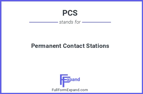 Full form of PCS
