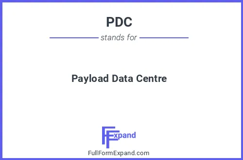 Full form of PDC