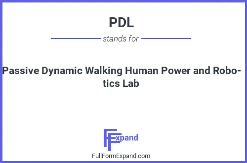 Full form of PDL