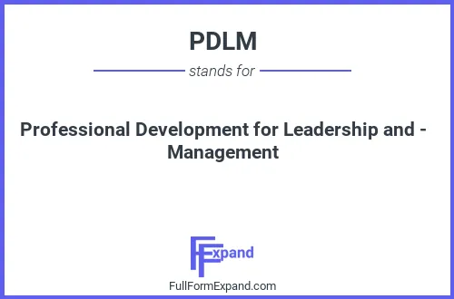 Full form of PDLM