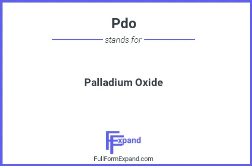 Full form of Pdo