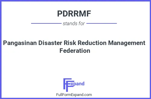 Full form of PDRRMF