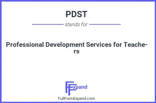 Full form of PDST