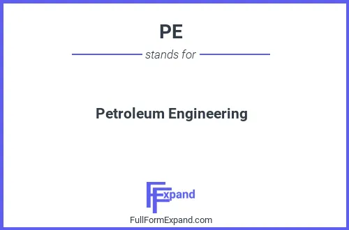 Full form of PE