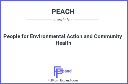 Full form of PEACH