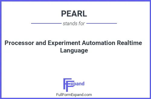 Full form of PEARL
