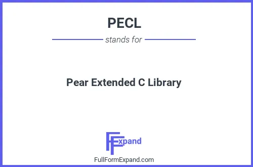 Full form of PECL