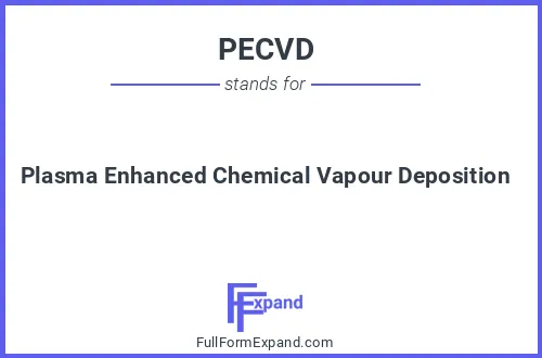 Full form of PECVD