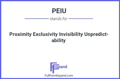 Full form of PEIU