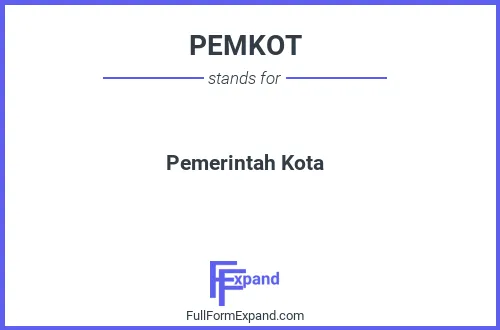 Full form of PEMKOT