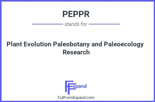 Full form of PEPPR