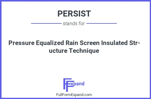 Full form of PERSIST
