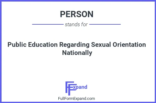 Full form of PERSON