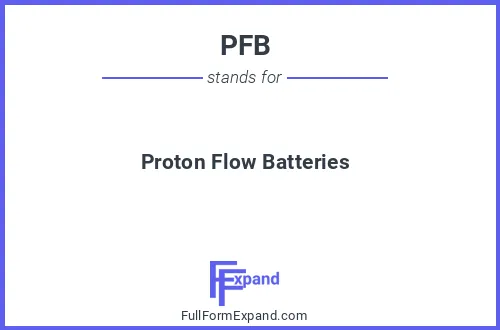 Full form of PFB