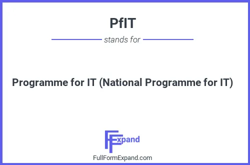 Full form of PfIT