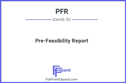 Full form of PFR