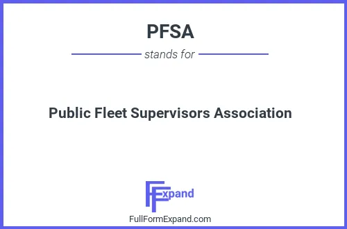 Full form of PFSA