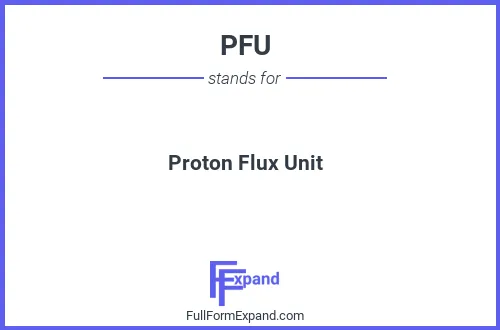 Full form of PFU