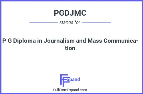 Full form of PGDJMC